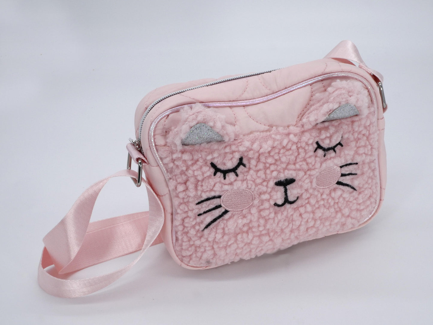 KisMe Plüschtasche Katze rosa