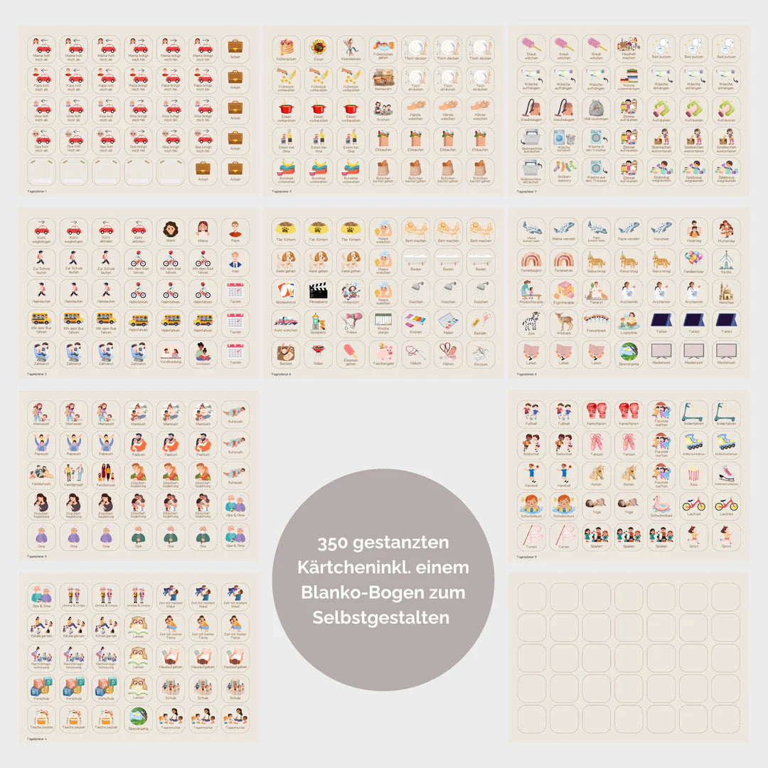 inliebekind Tagesplaner/Familienplaner inkl Symbole BAGGER