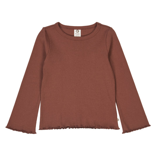 Müsli Cozy me rib Schlag-Langarmshirt