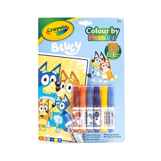 Crayola Malbuch Malen nach Zahlen Bluey