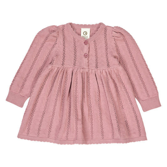 Müsli Pointelle Baby Strickkleid