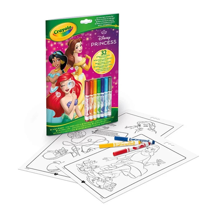 Crayola Mal- und Aktivitätenbuch Disney Prinzessinnen