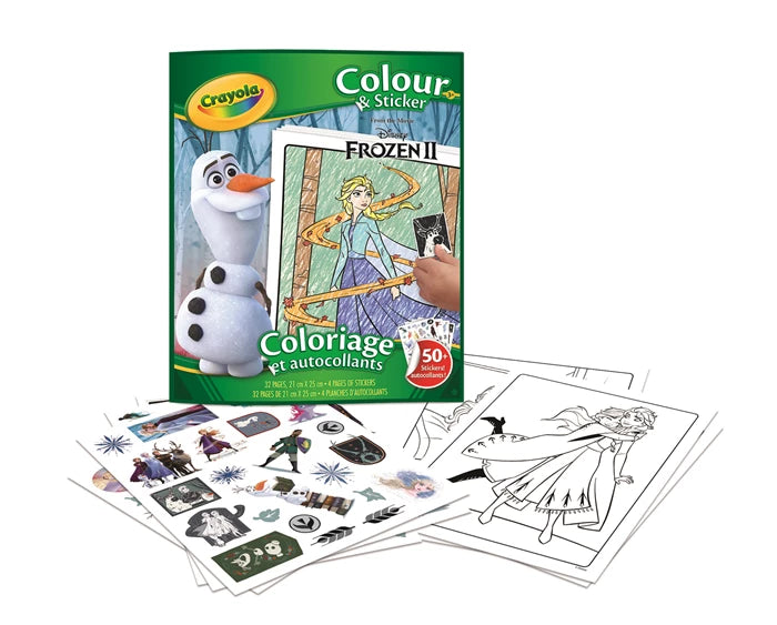Crayola Mal- und Stickerbuch Disney Frozen