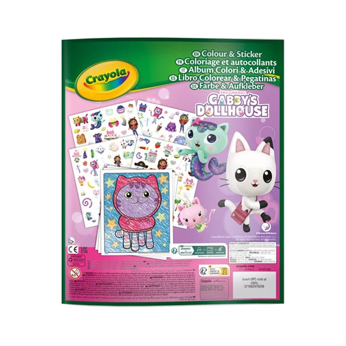 Crayola Mal- und Stickerbuch Gabby's Dollhouse