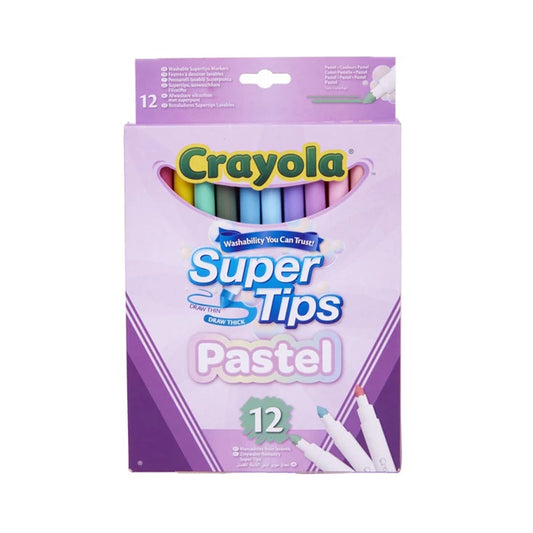 Crayola 12 Filzstifte Supertips Pastell
