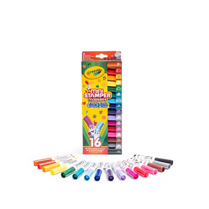 Crayola 16 Mini Stempel-Filzstifte