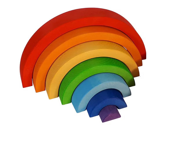 bauspiel Regenbogen Halbkreis 7 Teile