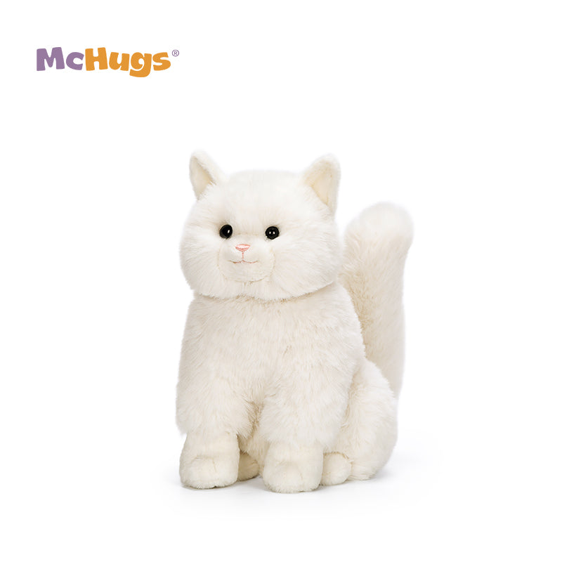 McHugs Soft Milk White Cat 25cm