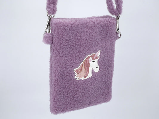 KisMe Plüschtasche Einhorn lila