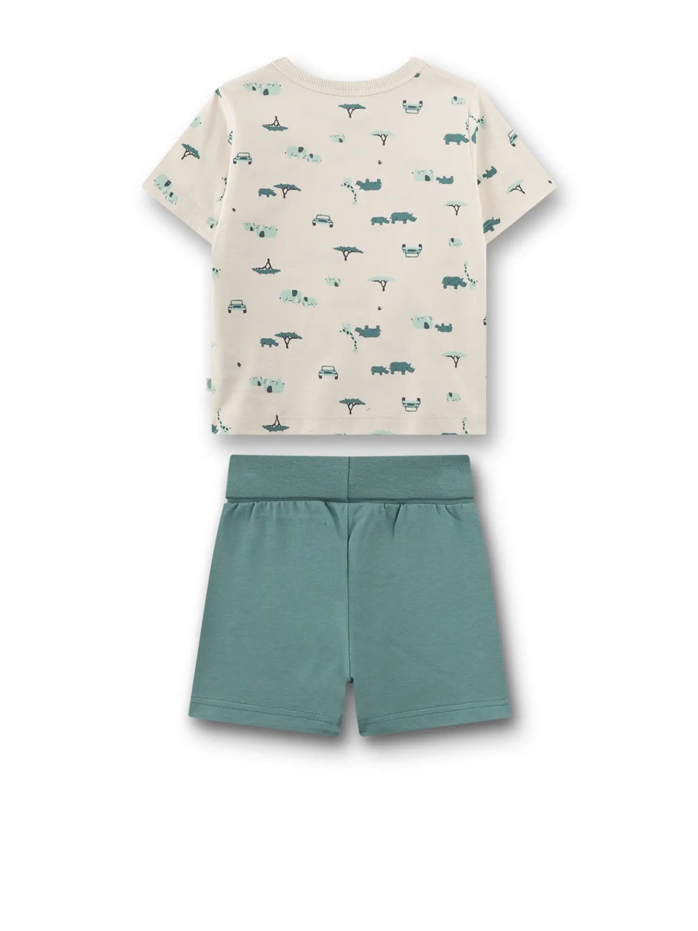 Sanetta Schlafanzug kurz beige Tiere