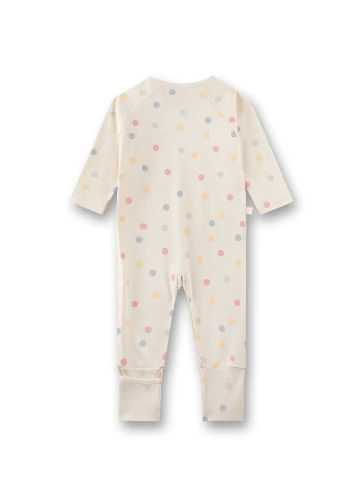 Sanetta Baby-Strampler beige bunte Dots