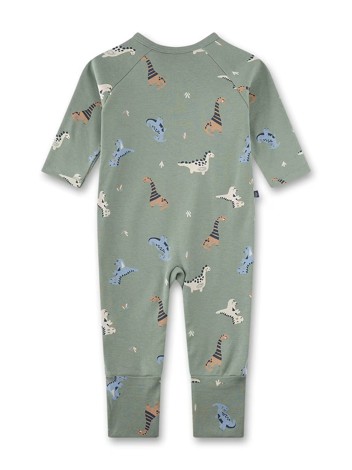 Sanetta Baby-Schlafoverall grün Dinos