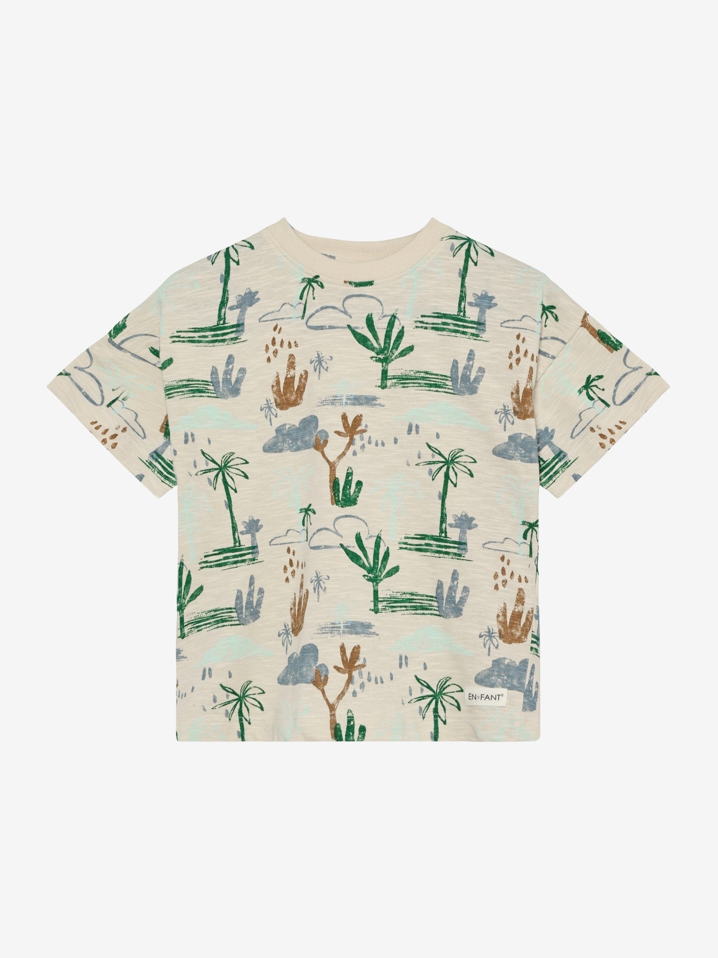 En Fant T-Shirt Slub AOP