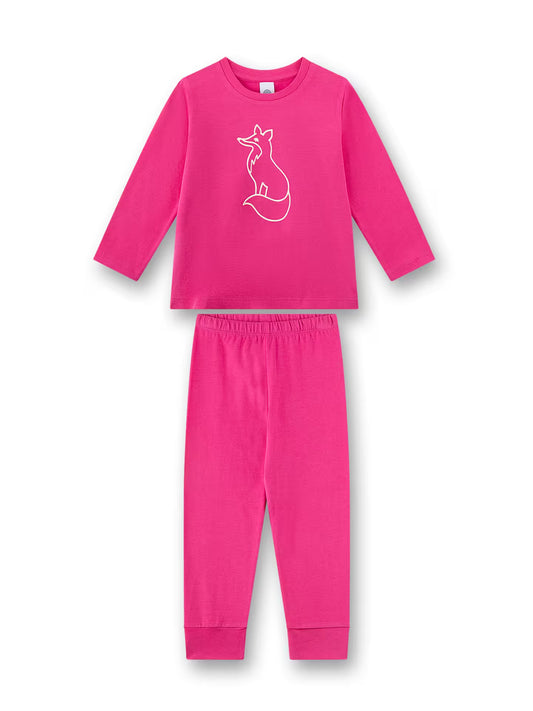 Sanetta Mädchen-Schlafanzug pink Fuchs