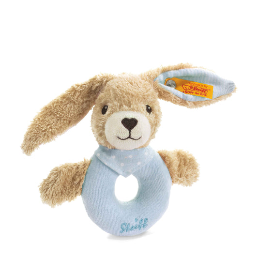 Steiff Hoppel Hase Greifling 12cm blau