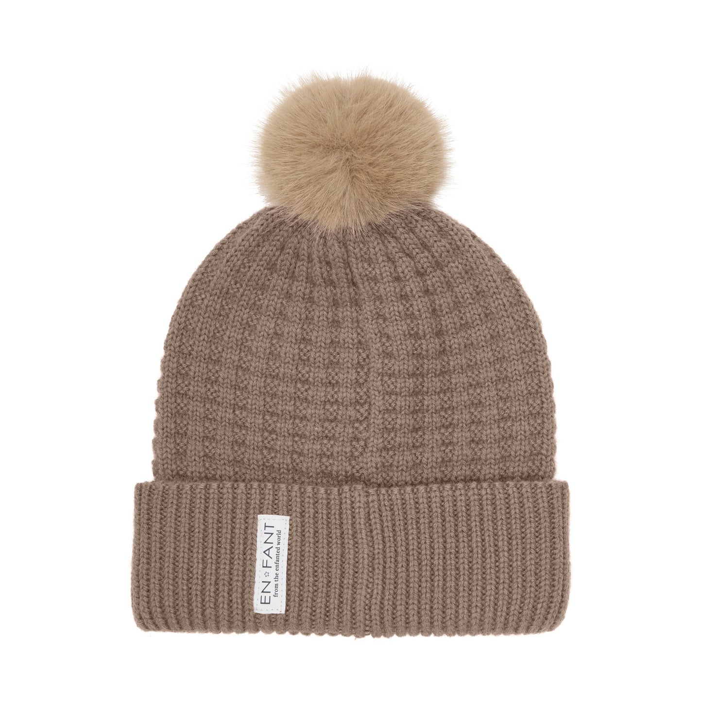 En Fant Beanie mit Bommel