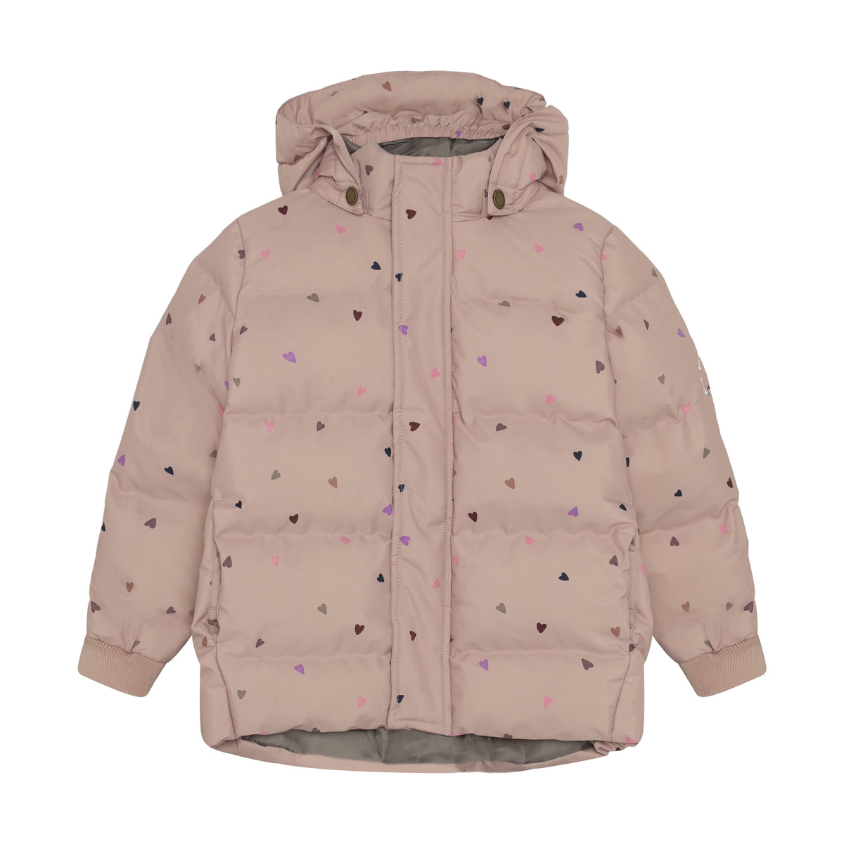 En Fant Steppjacke mit Herz Print