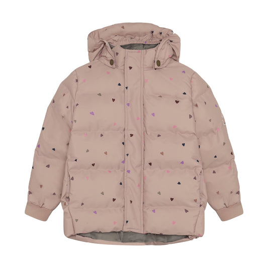 En Fant Steppjacke mit Herz Print