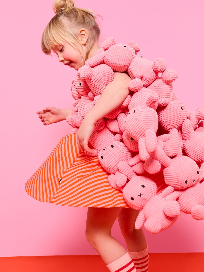 Miffy Kuscheltier ECO Corduroy – Bubblegum Pink – 23 cm