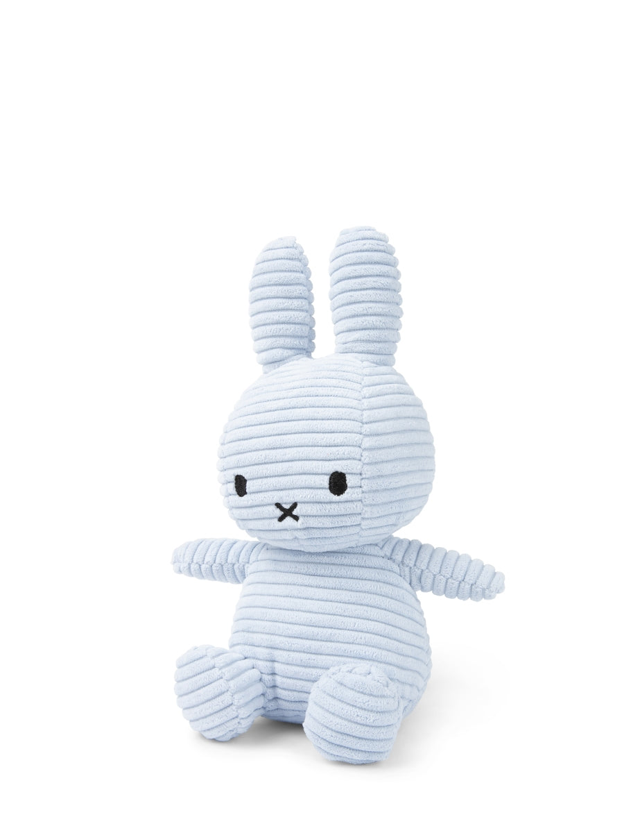 Miffy Kuscheltier ECO Corduroy – Ice Blue – 23 cm
