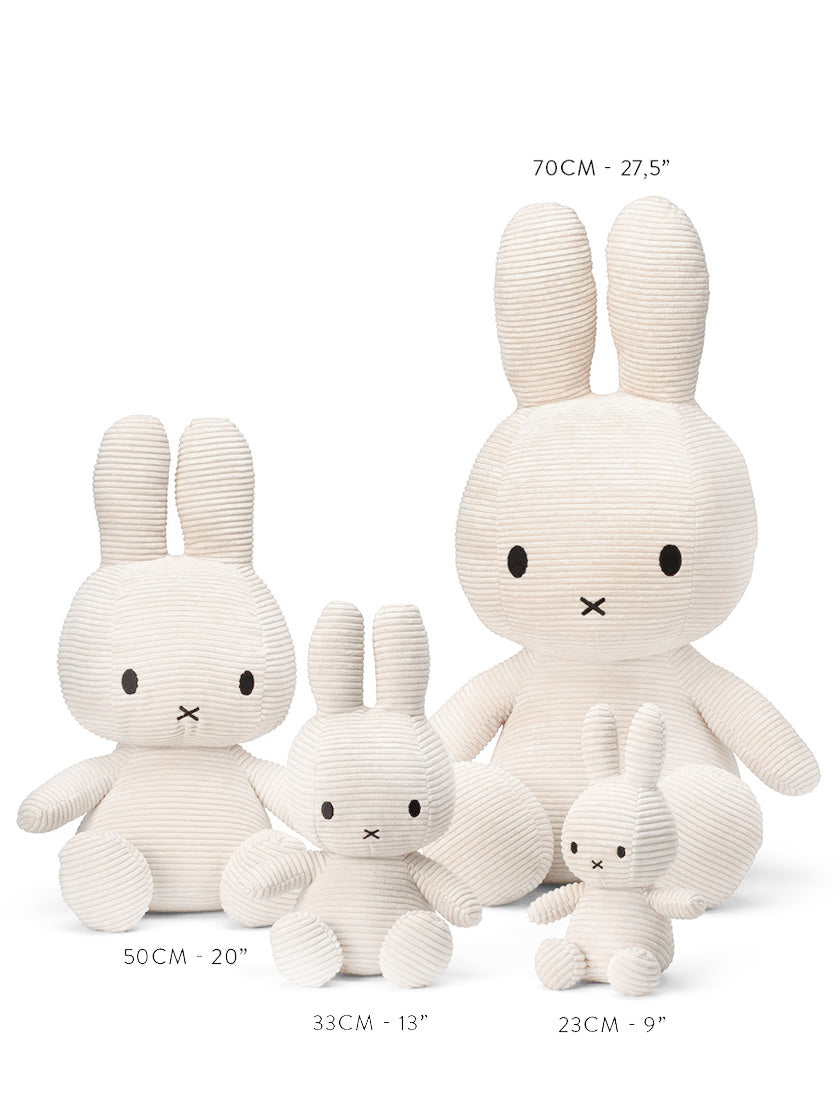 Miffy Kuscheltier ECO Corduroy – Off White – 70 cm