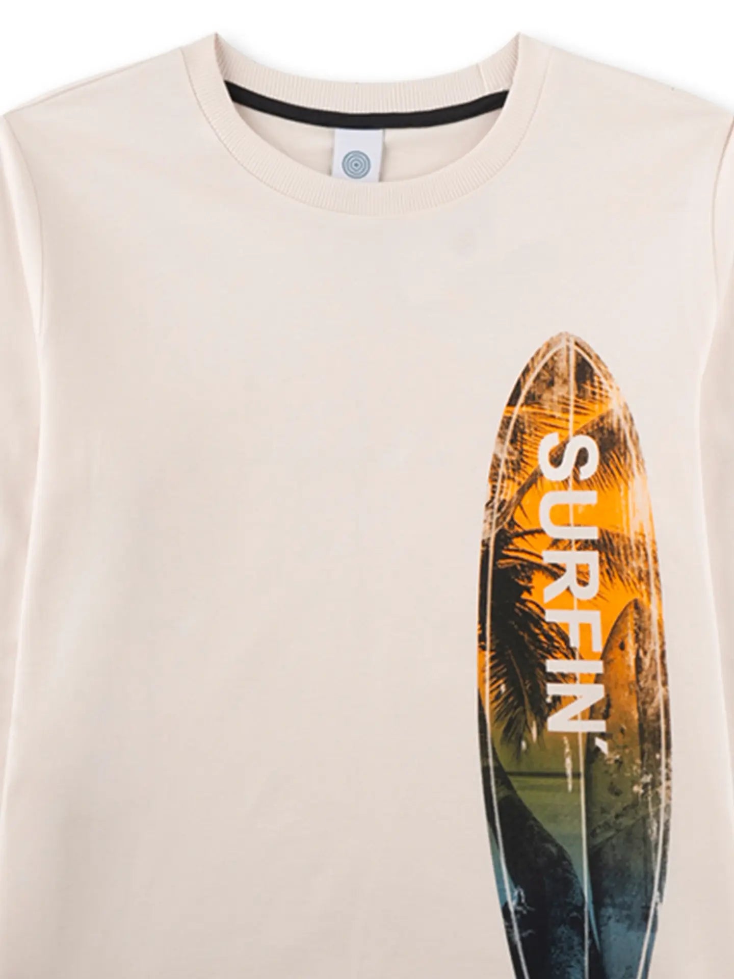 Sanetta Jungen-Schlafanzug beige Surfbrett
