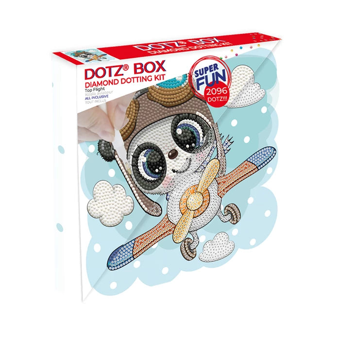 Diamond Painting Panda Flugzeug