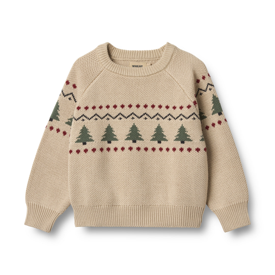 Wheat Jacquard Pullover Baou