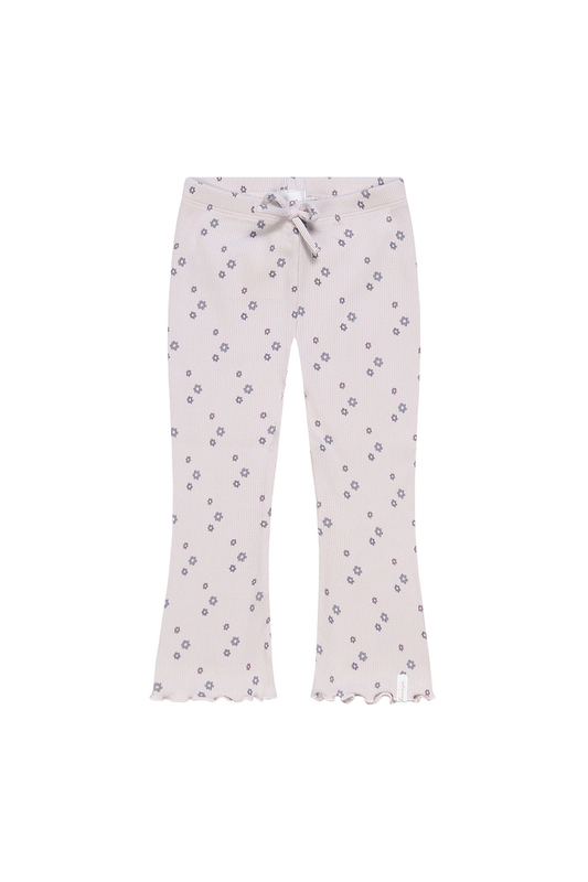 Leevje Schlag-Leggings Blumen mit Schleife