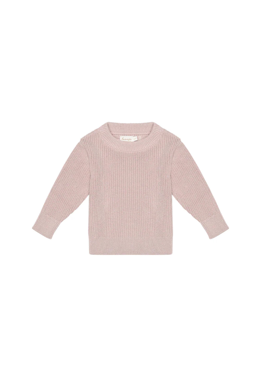Leevje Chunky Strick Pullover lavender