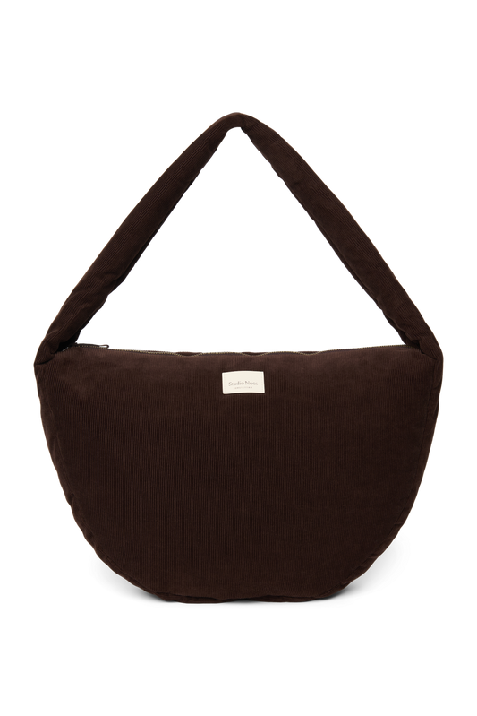 Studio Noos Rib Puffy Cross Body Bag – Cord Brown