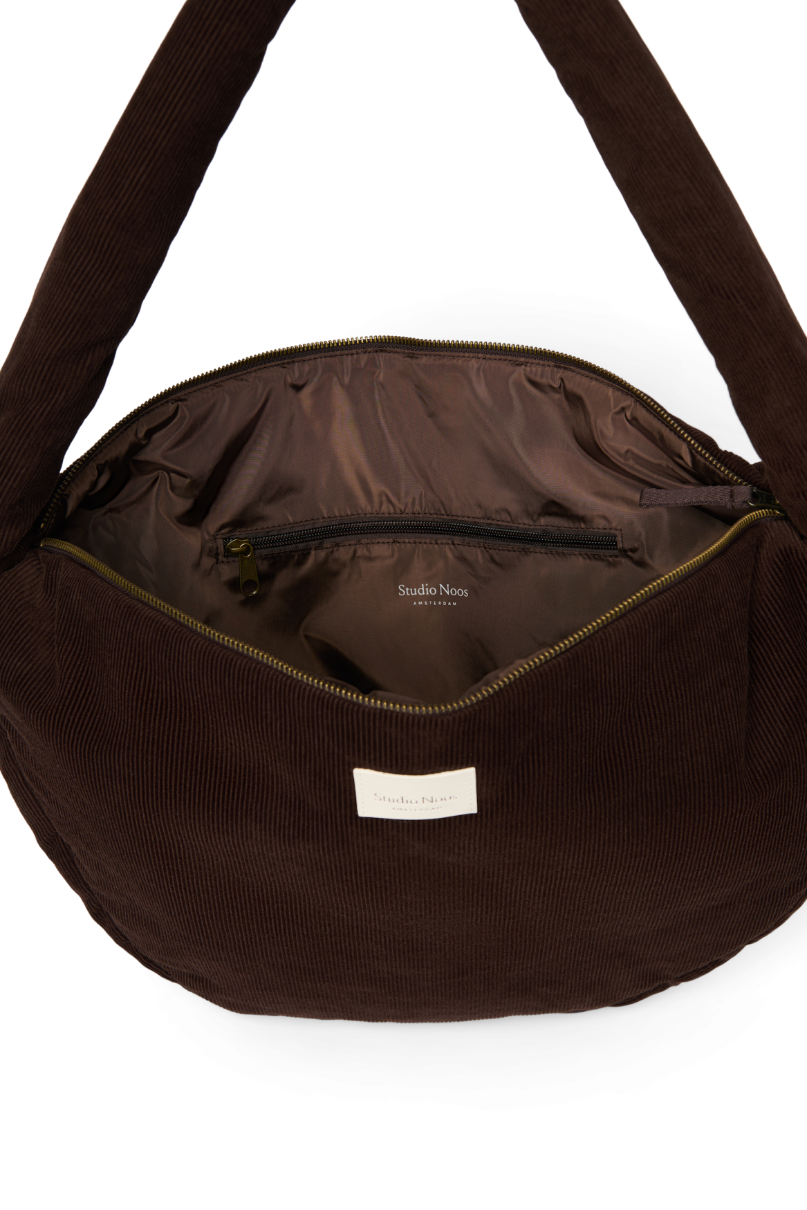 Studio Noos Rib Puffy Cross Body Bag – Cord Brown