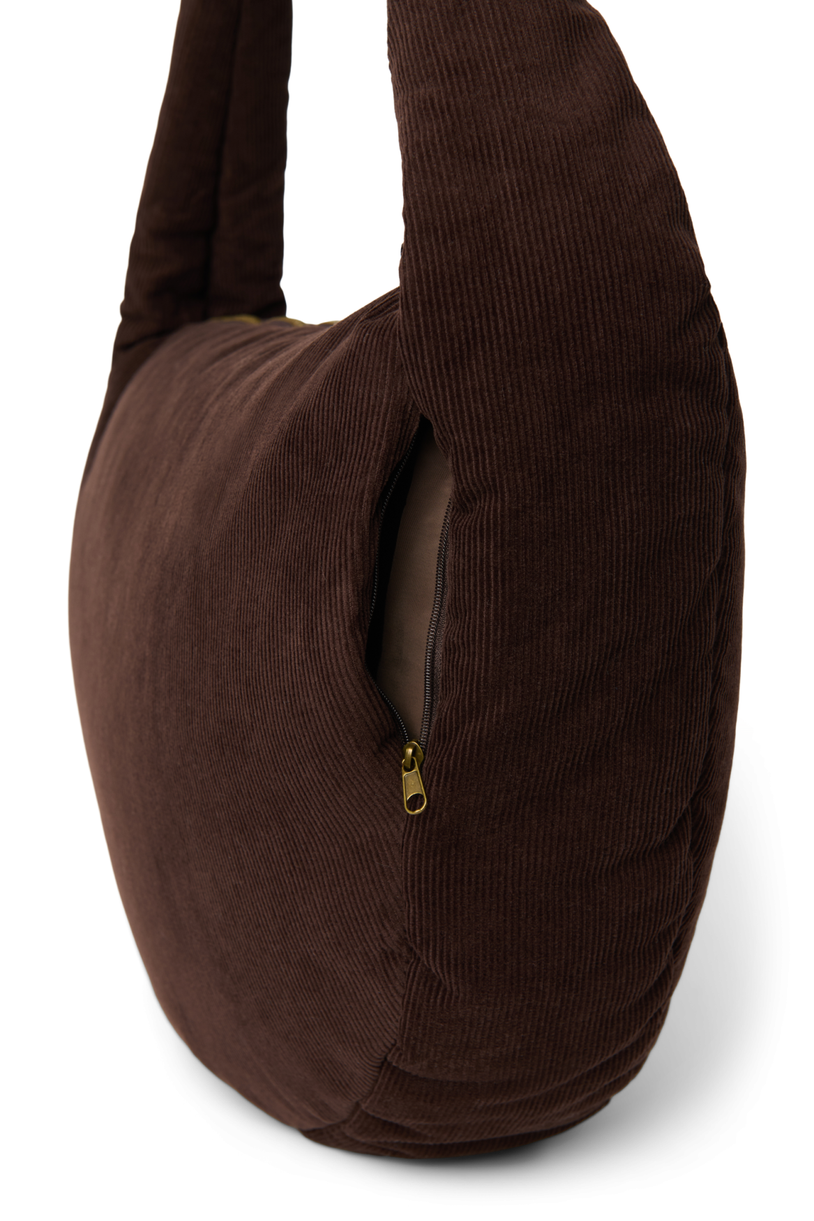 Studio Noos Rib Puffy Cross Body Bag – Cord Brown