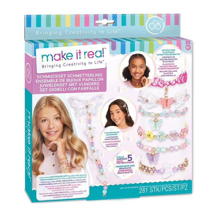 make it real Schmuckset Schmetterling
