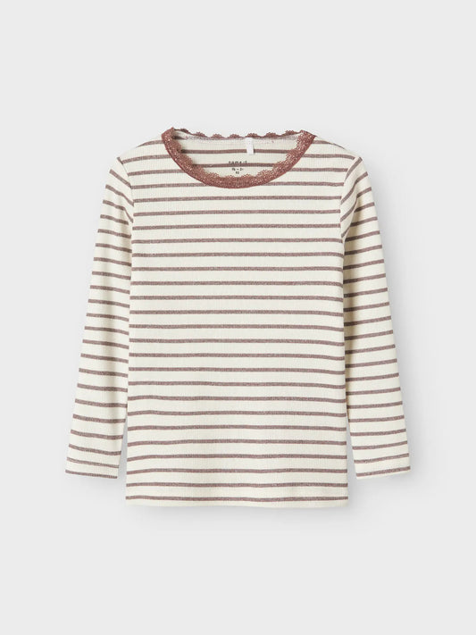 Name it Nette Slim Glitzer Langarmshirt