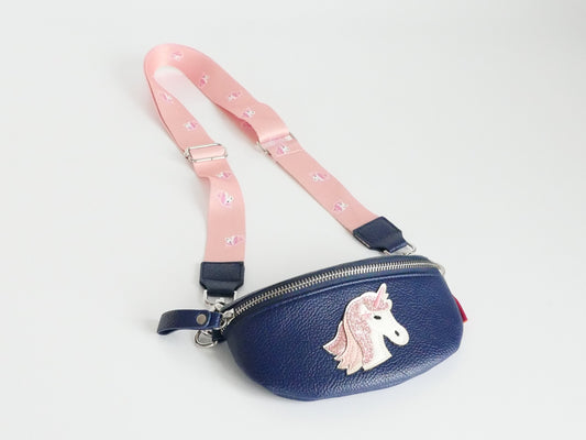 KisMe Sidebag Einhorn blau