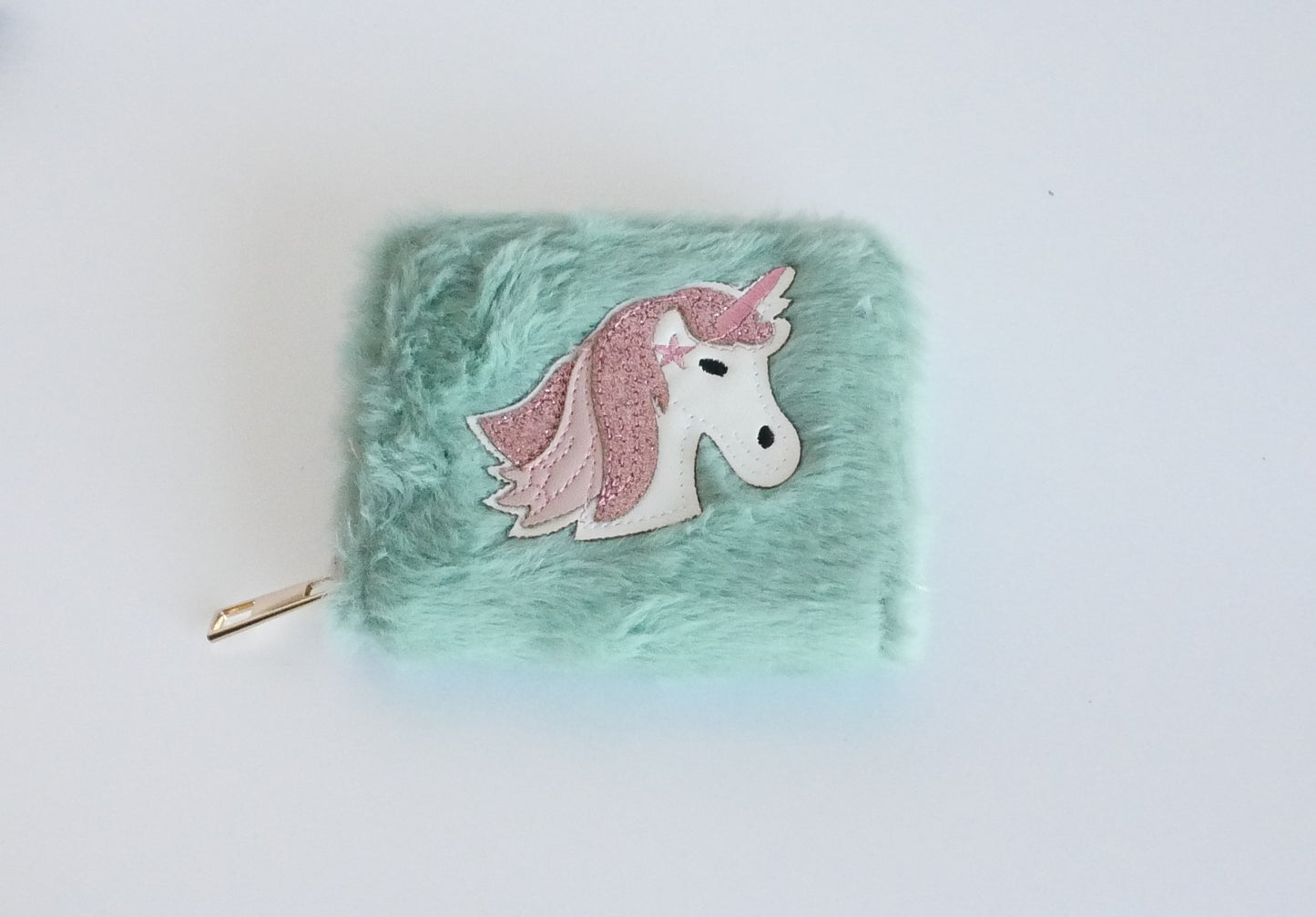 KisMe Geldbörse Plüsch Einhorn grün
