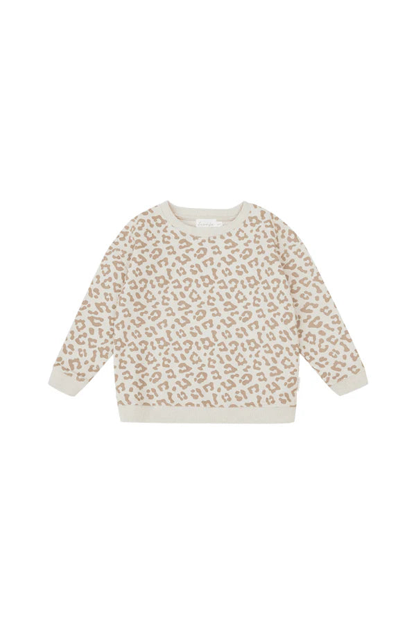 Leevje Oversized Sweater im Leoprint