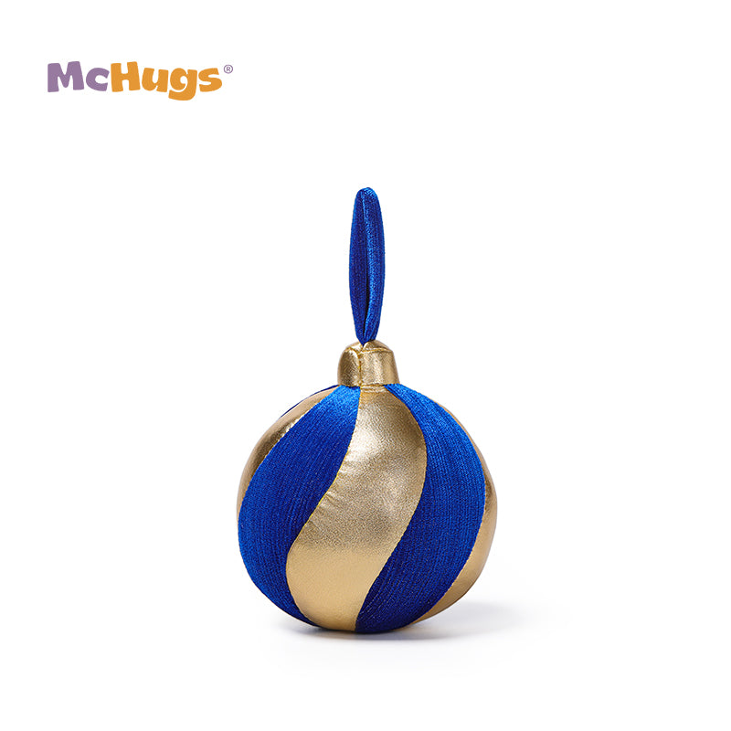 McHugs Blue & Gold Christmas Ball Ornament