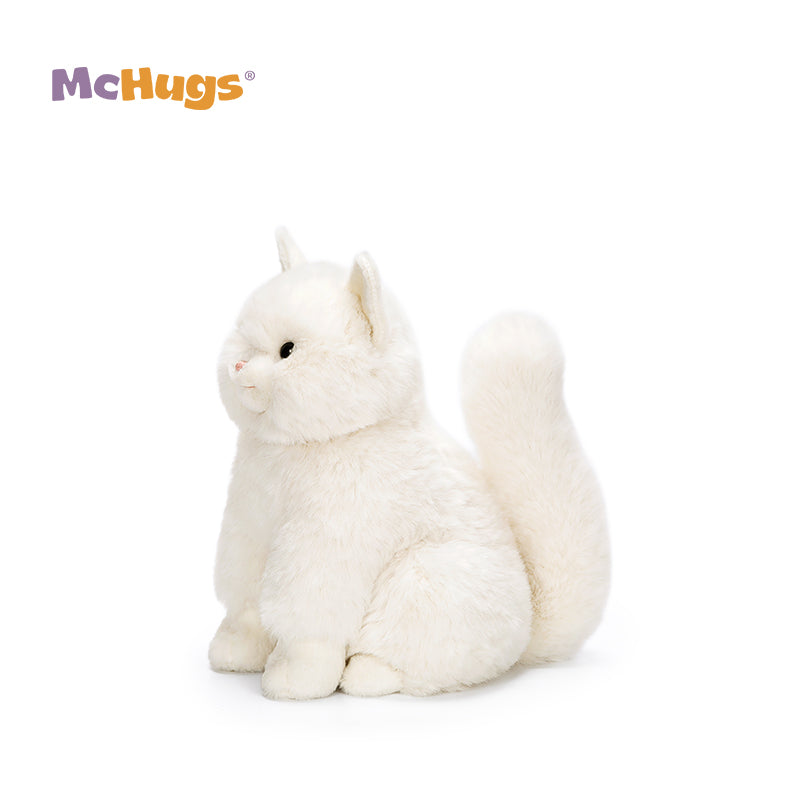 McHugs Soft Milk White Cat 25cm