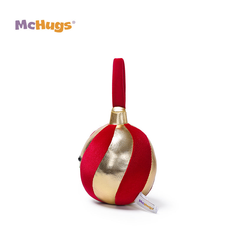 McHugs Red & Gold Christmas Ball Ornament