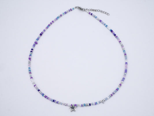 KisMe Kette Glas Stern lila