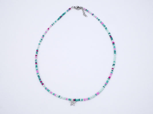 KisMe Kette Glas Stern grün