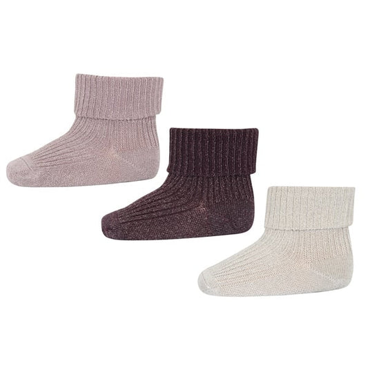 MP Denmark Ida Glitzer Socken 3-er Pack