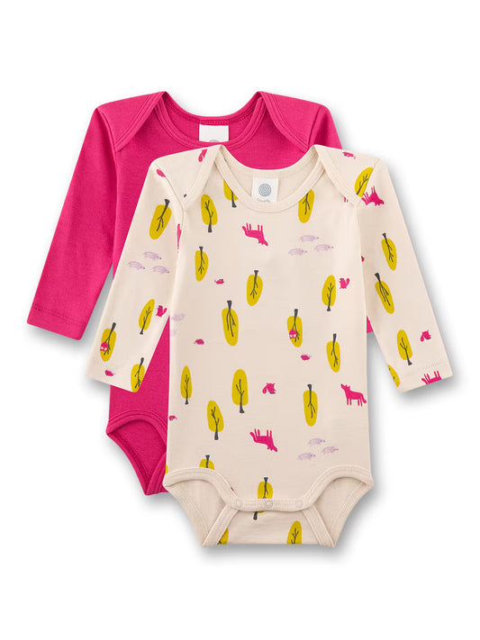 Sanetta Baby-Body langarm (Doppelpack)