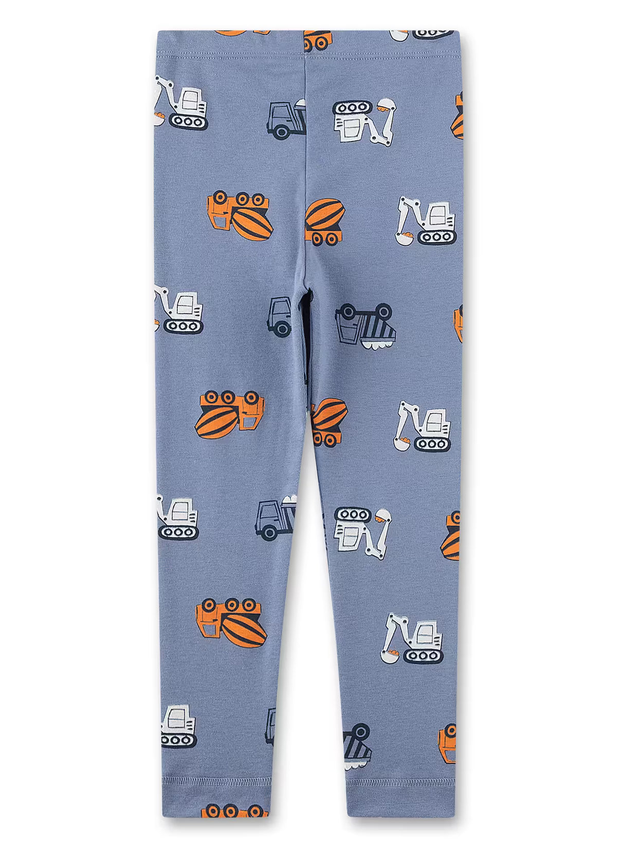 Sanetta Jungen-Unterhose lang blau Baustellen-Fahrzeuge
