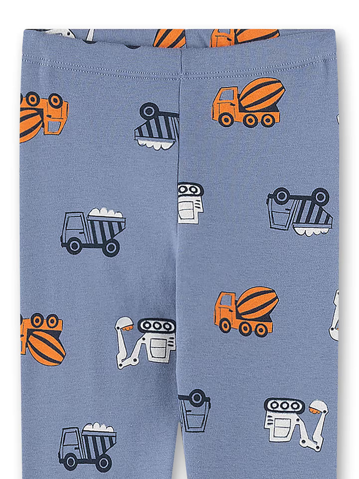 Sanetta Jungen-Unterhose lang blau Baustellen-Fahrzeuge
