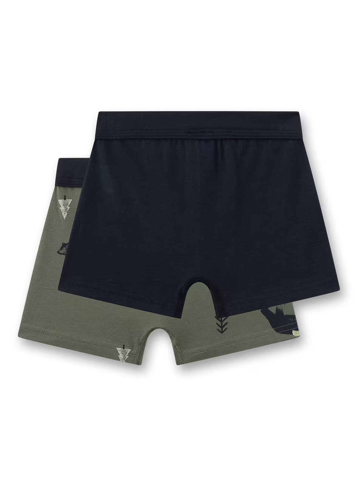 Sanetta Jungen-Hipshorts (Doppelpack) blau & khaki Bär