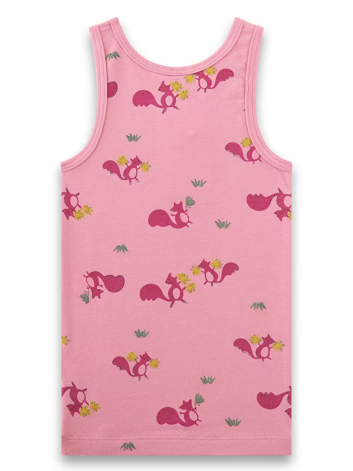 Sanetta Mädchen-Unterhemd rosa Eichhörnchen