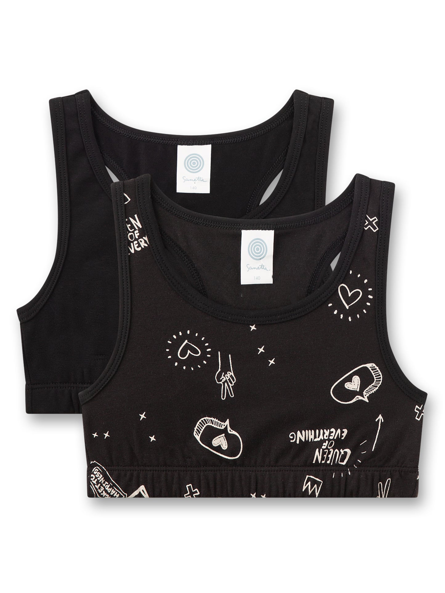 Sanetta Bustier Doppelpack Graffiti